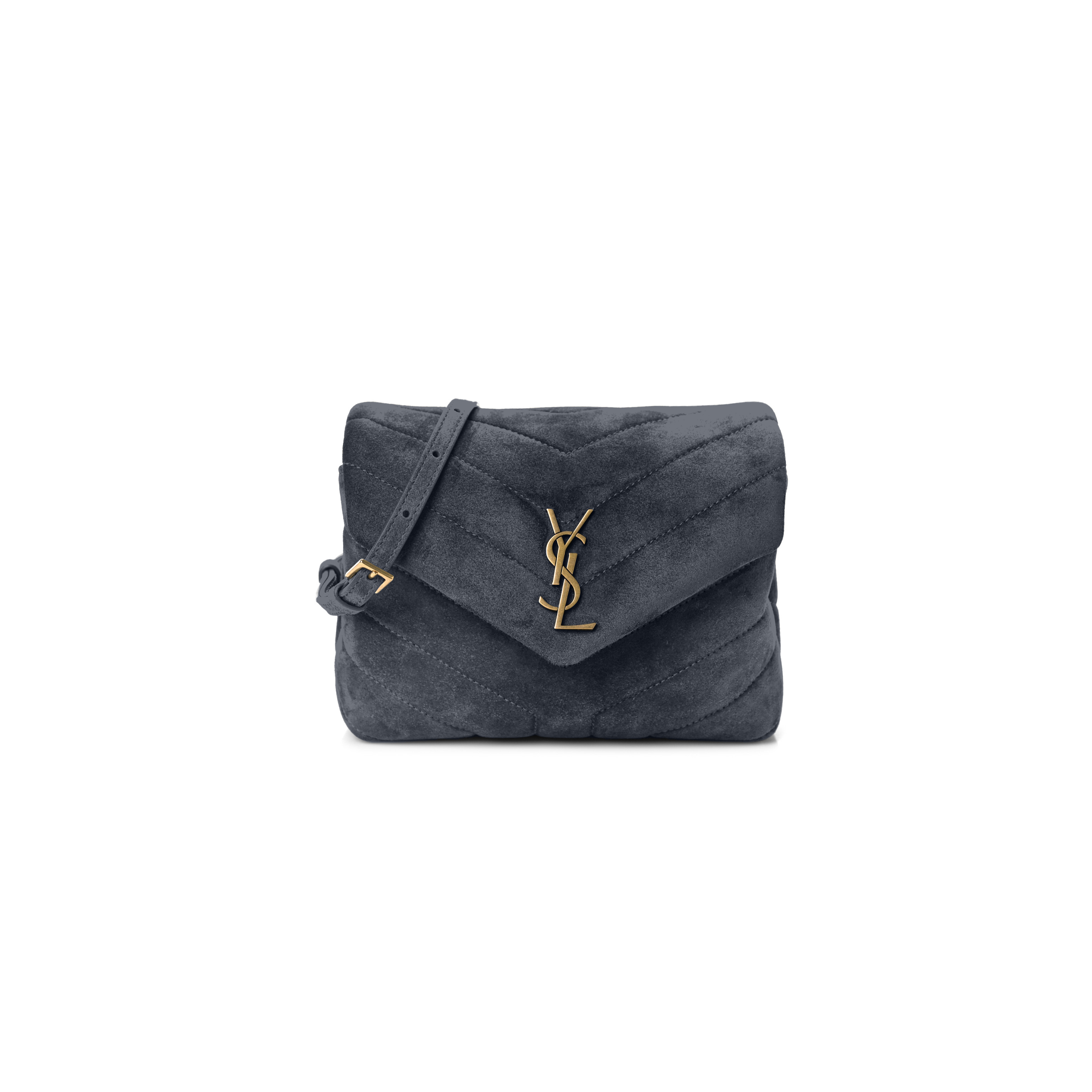 YSL TOY LOULOU SHOULDER BAG IN SUEDE 6784011U8271112 (20*14*7cm)